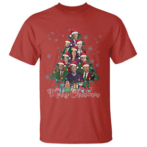 Christmas Trump Supporter T Shirt Xmas Tree Dream Team Daddys Home President 45 47 TS02 Red Print Your Wear