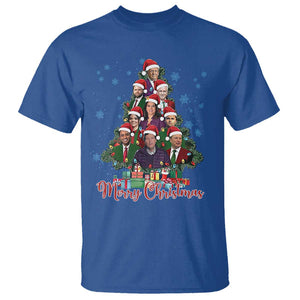 Christmas Trump Supporter T Shirt Xmas Tree Dream Team Daddys Home President 45 47 TS02 Royal Blue Print Your Wear