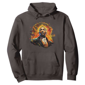 Martin Luther King MLK Hoodie Afrofuturism Graphic Art Black History Month TS02 Dark Chocolate Printyourwear