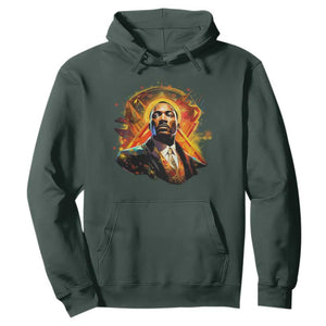 Martin Luther King MLK Hoodie Afrofuturism Graphic Art Black History Month TS02 Dark Forest Green Printyourwear