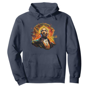 Martin Luther King MLK Hoodie Afrofuturism Graphic Art Black History Month TS02 Navy Printyourwear