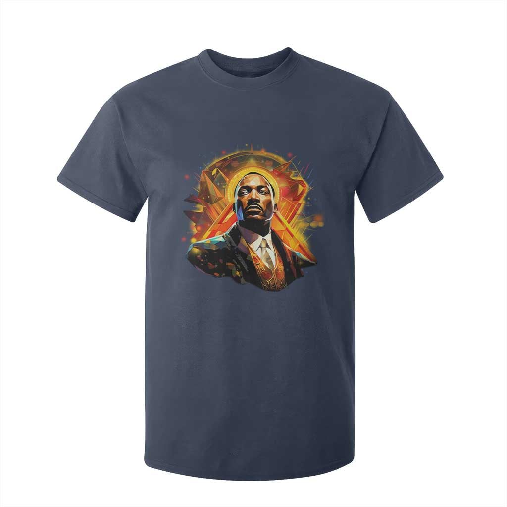 Martin Luther King MLK T Shirt For Kid Afrofuturism Graphic Art TS02 Navy Print Your Wear