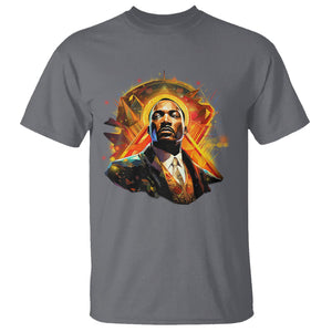 Martin Luther King MLK T Shirt Afrofuturism Graphic Art Black History Month TS02 Charcoal Printyourwear