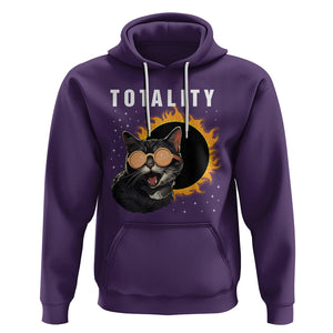 Total Solar Eclipse Hoodie Funny Cat Totality TS02 Purple Printyourwear