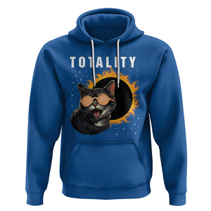 Total Solar Eclipse Hoodie Funny Cat Totality TS02 Royal Blue Printyourwear