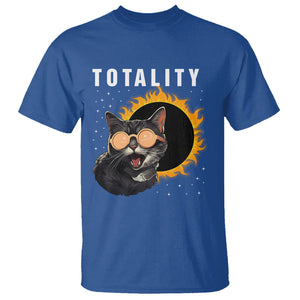 Total Solar Eclipse T Shirt Funny Cat Totality TS02 Royal Blue Printyourwear