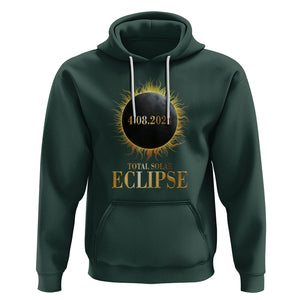 Total Solar Eclipse Hoodie 8 April 2024 Totality Phenomenon United States TS02 Dark Forest Green Printyourwear