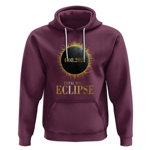 Total Solar Eclipse Hoodie 8 April 2024 Totality Phenomenon United States TS02 Maroon Printyourwear