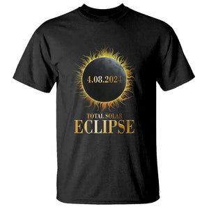 Total Solar Eclipse T Shirt 8 April 2024 Totality Phenomenon United States TS02 Black Printyourwear