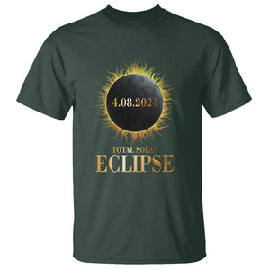 Total Solar Eclipse T Shirt 8 April 2024 Totality Phenomenon United States TS02 Dark Forest Green Printyourwear