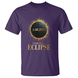 Total Solar Eclipse T Shirt 8 April 2024 Totality Phenomenon United States TS02 Purple Printyourwear