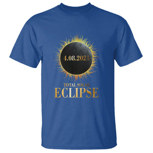 Total Solar Eclipse T Shirt 8 April 2024 Totality Phenomenon United States TS02 Royal Blue Printyourwear