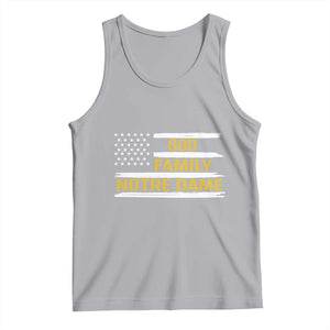 God Family Notre Dame Tank Top Indiana Fighting Irish Patriotic American Flag TS02 Athletic Heather Print Your Wear