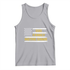 God Family Notre Dame Tank Top Indiana Fighting Irish Shamrock American Flag TS02 Athletic Heather Print Your Wear