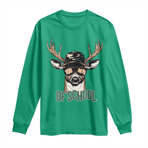 Bucked' 100 Days Of School Long Sleeve Shirt Deer Student Boy Girls 100th Day TS02 Irish Green Print Your Wear