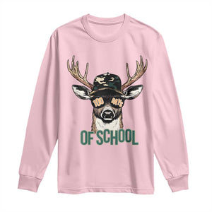 Bucked' 100 Days Of School Long Sleeve Shirt Deer Student Boy Girls 100th Day TS02 Light Pink Print Your Wear