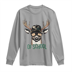 Bucked' 100 Days Of School Long Sleeve Shirt Deer Student Boy Girls 100th Day TS02 Sport Gray Print Your Wear