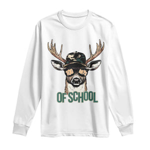 Bucked' 100 Days Of School Long Sleeve Shirt Deer Student Boy Girls 100th Day TS02 White Print Your Wear