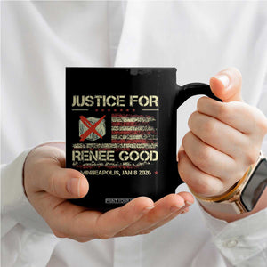 Justice for Renee Good Coffee Mug Minneapolis Jan 8 2026 American Flag Stop Ice TS02 Print Your Wear