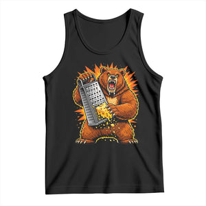 Angry Bear Grating Cheese Grater Hater Fierce Graphic Tank Top TS02 Black Print Your Wear