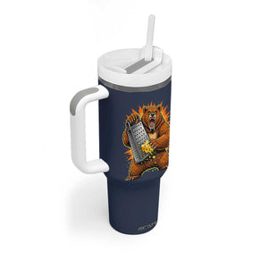 Angry Bear Grating Cheese Grater Hater Fierce Graphic Tumbler With Handle TS02 Print Your Wear