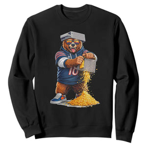 Savage Bear Grating Cheese Graphic Sweatshirt Funny Rivalry Football Fans TS02 Black Print Your Wear