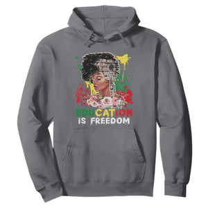 Black History Month Hoodie Black Educated African American Pride Women TS02 Charcoal Printyourwear