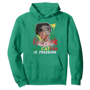 Black History Month Hoodie Black Educated African American Pride Women TS02 Irish Green Printyourwear