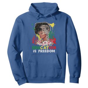 Black History Month Hoodie Black Educated African American Pride Women TS02 Royal Blue Printyourwear