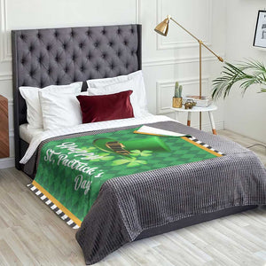 Green Leprechaun Hat Throw Blanket St. Patricks Day Outdoor Decor TS02 Print Your Wear