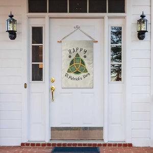 Celtic Knot Trinity Garden Flag Happy St Patricks Day Lucky Shamrocks TS02 Print Your Wear