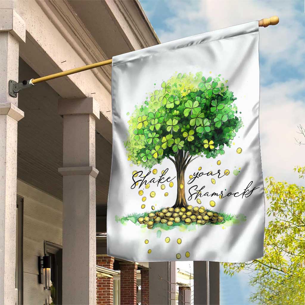 Shake Your Shamrocks Tree Garden Flag Irish Lucky Happy St Patricks Day TS02 Print Your Wear