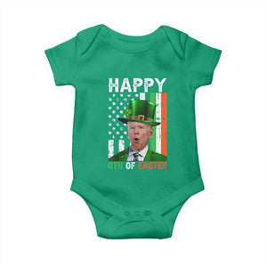 Funny Biden St Patricks Day Baby Onesie Happy 4th Of Easter American Irish Flag Shamrock TS02 Irish Green Print Your Wear