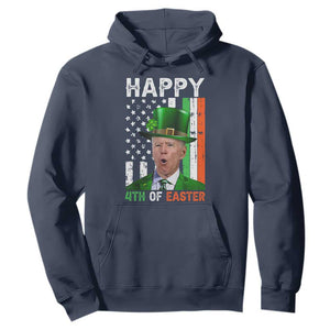 Funny Biden St Patricks Day Hoodie Happy 4th Of Easter American Irish Flag Shamrock TS02 Navy Print Your Wear