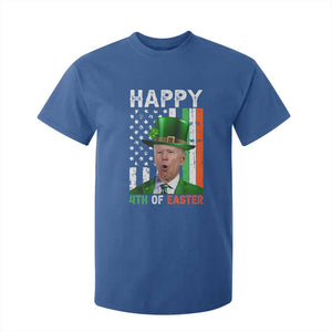 Funny Biden St Patricks Day T Shirt For Kid Happy 4th Of Easter American Irish Flag Shamrock TS02 Royal Blue Print Your Wear