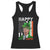 Funny Biden St Patricks Day Racerback Tank Top Happy 4th Of Easter American Irish Flag Shamrock TS02 Black Print Your Wear