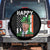 Funny Biden St Patricks Day Spare Tire Cover Happy 4th Of Easter American Irish Flag Shamrock TS02 No hole Black Print Your Wear