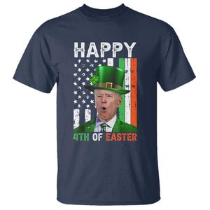 Funny Biden St Patricks Day T Shirt Happy 4th Of Easter American Irish Flag Shamrock TS02 Navy Print Your Wear