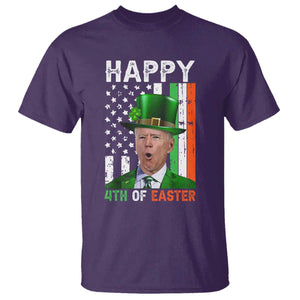 Funny Biden St Patricks Day T Shirt Happy 4th Of Easter American Irish Flag Shamrock TS02 Purple Print Your Wear