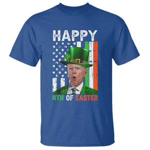 Funny Biden St Patricks Day T Shirt Happy 4th Of Easter American Irish Flag Shamrock TS02 Royal Blue Print Your Wear