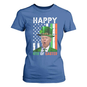 Funny Biden St Patricks Day T Shirt For Women Happy 4th Of Easter American Irish Flag Shamrock TS02 Royal Blue Print Your Wear