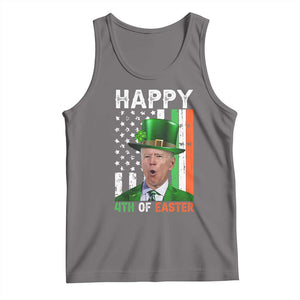 Funny Biden St Patricks Day Tank Top Happy 4th Of Easter American Irish Flag Shamrock TS02 Deep Heather Print Your Wear