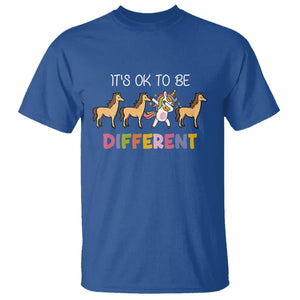 Unicorn Autism T Shirt Acceptance It's Ok To Be Different TS02 Royal Blue Printyourwear