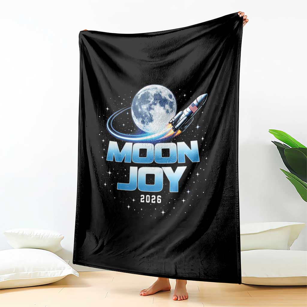 Celestial Moon Joy 2026 Throw Blanket Rocket Launch '26 Lunar Mission Celebration TS02 Print Your Wear