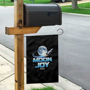 Celestial Moon Joy 2026 Garden Flag Rocket Launch '26 Lunar Mission Celebration TS02 Print Your Wear