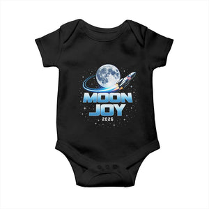 Celestial Moon Joy 2026 Baby Onesie Rocket Launch '26 Lunar Mission Celebration TS02 Black Print Your Wear