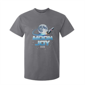 Celestial Moon Joy 2026 T Shirt For Kid Rocket Launch '26 Lunar Mission Celebration TS02 Charcoal Print Your Wear