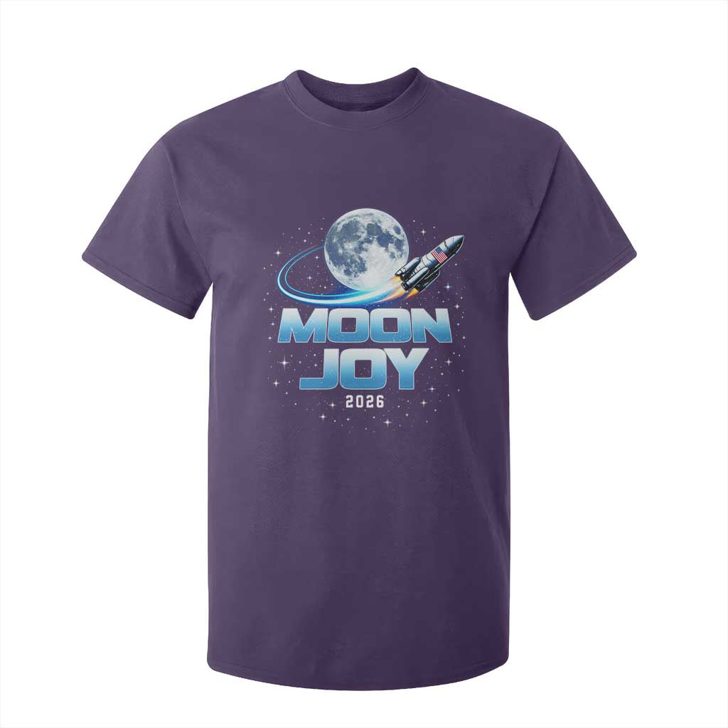 Celestial Moon Joy 2026 T Shirt For Kid Rocket Launch '26 Lunar Mission Celebration TS02 Purple Print Your Wear