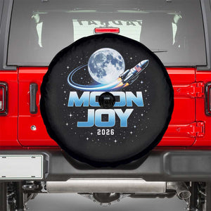 Celestial Moon Joy 2026 Spare Tire Cover Rocket Launch '26 Lunar Mission Celebration TS02 Black Print Your Wear