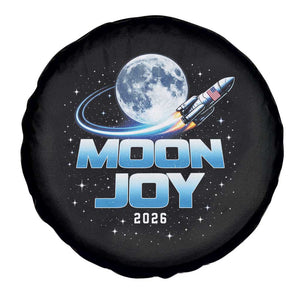 Celestial Moon Joy 2026 Spare Tire Cover Rocket Launch '26 Lunar Mission Celebration TS02 Print Your Wear